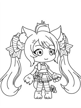 Gacha Life Coloring Pages Printable for Free Download